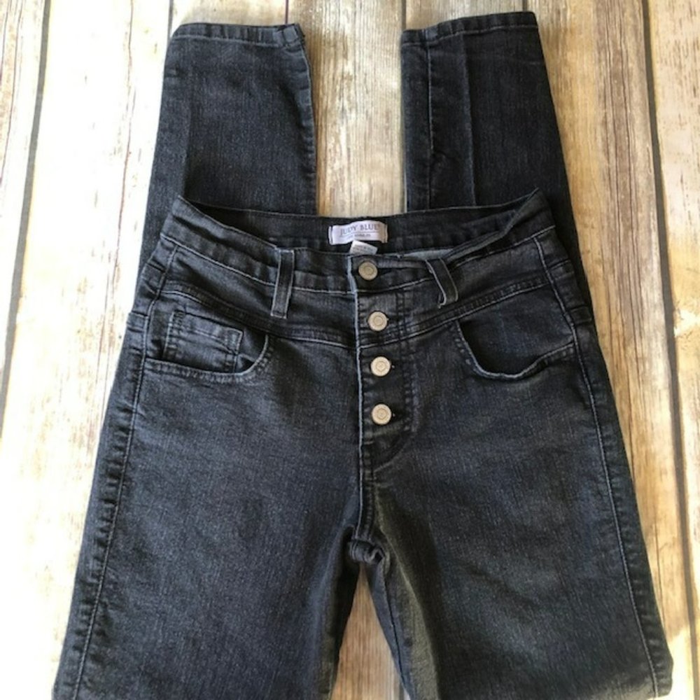 JUDY BLUE BLACK HIGH WAIST SKINNY JEANS SIZE 7/28